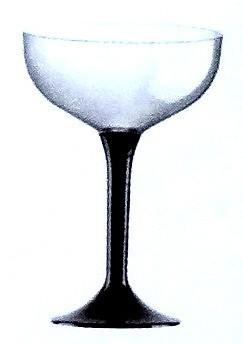 Cupe pentru Sampanie din plastic NEGRU set 6buc - Pret | Preturi Cupe pentru Sampanie din plastic NEGRU set 6buc