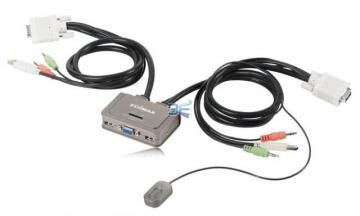 Edimax Mini Switch KVM 2 ports USB - Pret | Preturi Edimax Mini Switch KVM 2 ports USB