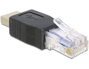 Adaptor Delock USB 2.0 la RJ45 crossover, 65232 - Pret | Preturi Adaptor Delock USB 2.0 la RJ45 crossover, 65232