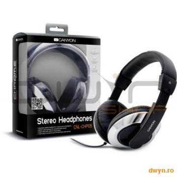 Headphones CANYON CNL-CHP05 (Cable) Black, Ret. (Blister) - Pret | Preturi Headphones CANYON CNL-CHP05 (Cable) Black, Ret. (Blister)