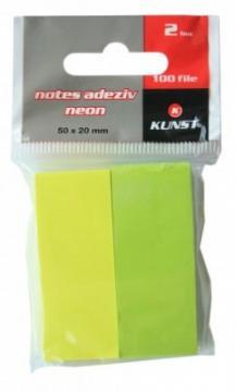 Notes Adeziv Kunst - Neon ( 50 / 20 mm ) - Pret | Preturi Notes Adeziv Kunst - Neon ( 50 / 20 mm )