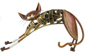 Stretching Sheet Cat, Metal Decor x2 - Pret | Preturi Stretching Sheet Cat, Metal Decor x2