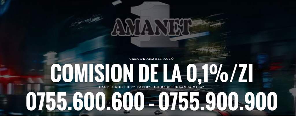 AMANET AUTO COMISION DE LA 0,1%/ZI 0755.600.600 - Pret | Preturi AMANET AUTO COMISION DE LA 0,1%/ZI 0755.600.600