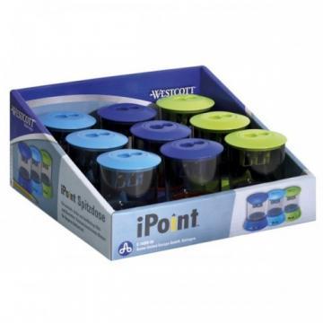 Ascutitoare cu container, WESTCOTT Ipoint - culori asortate - Pret | Preturi Ascutitoare cu container, WESTCOTT Ipoint - culori asortate