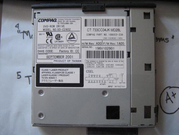 DVD-ROM DRIVE COMPAQ Model. No. SD-C2402 - nou - - Pret | Preturi DVD-ROM DRIVE COMPAQ Model. No. SD-C2402 - nou -