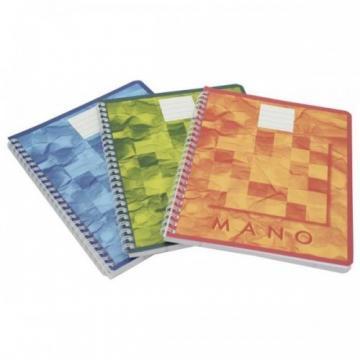 Caiet cu spirala A5, 50 file - 90g/mp, AURORA Mano - dictando - Pret | Preturi Caiet cu spirala A5, 50 file - 90g/mp, AURORA Mano - dictando