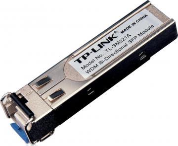 Modul SFP 100 Base-BX WDM Bi-Directional, conector LC, TX:1550nm/RX:1310nm, single-mode, 10km, TP-LINK TL-SM221A - Pret | Preturi Modul SFP 100 Base-BX WDM Bi-Directional, conector LC, TX:1550nm/RX:1310nm, single-mode, 10km, TP-LINK TL-SM221A