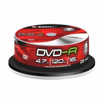 DVD+R 4.7GB, (25 buc. Cakebox, 16x) EMTEC - Pret | Preturi DVD+R 4.7GB, (25 buc. Cakebox, 16x) EMTEC