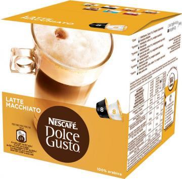 Nescafe Dolce Gusto Latte Macchiato 194g 16 capsule/cut - Pret | Preturi Nescafe Dolce Gusto Latte Macchiato 194g 16 capsule/cut