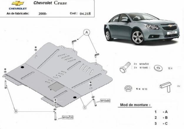 Vand Scut motor metalic Chevrolet Cruze dupa 2008 - Pret | Preturi Vand Scut motor metalic Chevrolet Cruze dupa 2008