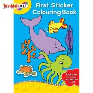 First Sticker Colouring Book - Carte de colorat cu abtibilduri - Pret | Preturi First Sticker Colouring Book - Carte de colorat cu abtibilduri