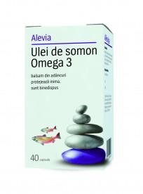 Alevia Ulei de Somon Omega 3 *40cps - Pret | Preturi Alevia Ulei de Somon Omega 3 *40cps