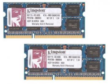Memorie KINGSTON Sodimm DDR3 8GB KTA-MB1066K2/8G - Pret | Preturi Memorie KINGSTON Sodimm DDR3 8GB KTA-MB1066K2/8G