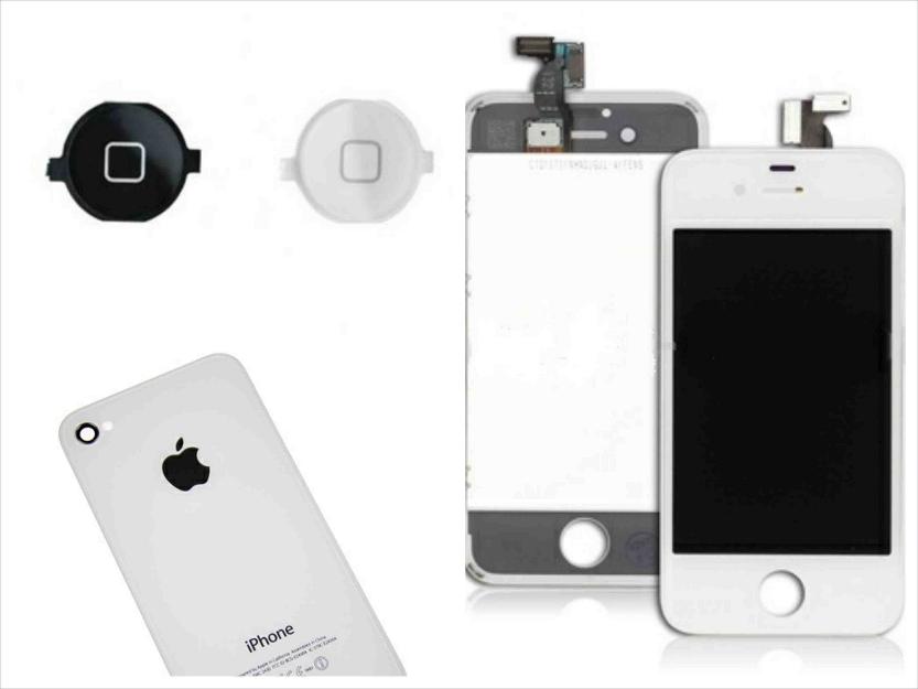 Pachet complet iPhone 4S Alb (fata + spate + buton) - Pret | Preturi Pachet complet iPhone 4S Alb (fata + spate + buton)