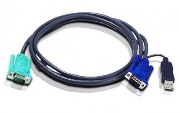 Cablu Aten pentru KVM, HD15M/USB A(M)--SPHD15M; 5M, ATEN, 2L-5205U - Pret | Preturi Cablu Aten pentru KVM, HD15M/USB A(M)--SPHD15M; 5M, ATEN, 2L-5205U