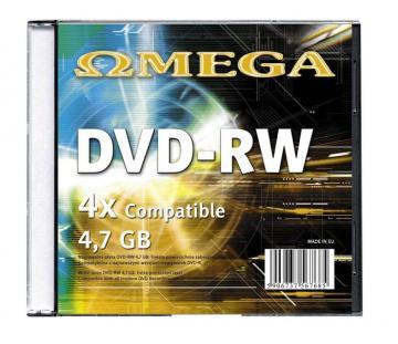 DVD+RW Omega 4x 4.7GB 120MIN 1 buc/slim - Pret | Preturi DVD+RW Omega 4x 4.7GB 120MIN 1 buc/slim