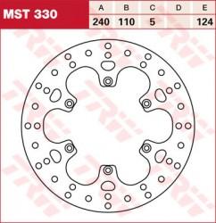 MST330 - disc de frana TRW - spate - Pret | Preturi MST330 - disc de frana TRW - spate