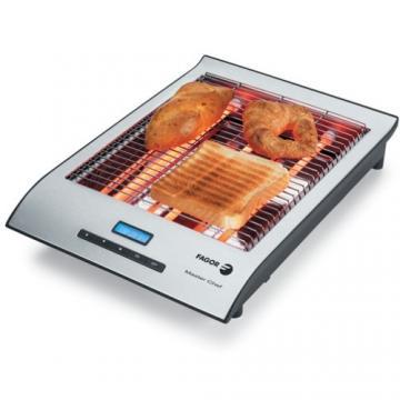 Toaster prajitor de paine orizontal Fagor TP-2006X, 700 W, display - Pret | Preturi Toaster prajitor de paine orizontal Fagor TP-2006X, 700 W, display