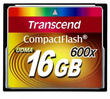 Compact Flash 16GB, 600x, TS16GCF600, Transcend - Pret | Preturi Compact Flash 16GB, 600x, TS16GCF600, Transcend