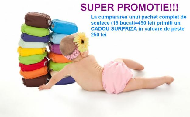 Scutece ALL-IN-ONE (lavabile)- PRET PROMOTIONAL 30RON/bucata - Pret | Preturi Scutece ALL-IN-ONE (lavabile)- PRET PROMOTIONAL 30RON/bucata