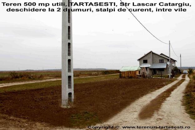 Teren 500mp Tartasesti, direct proprietar - Pret | Preturi Teren 500mp Tartasesti, direct proprietar