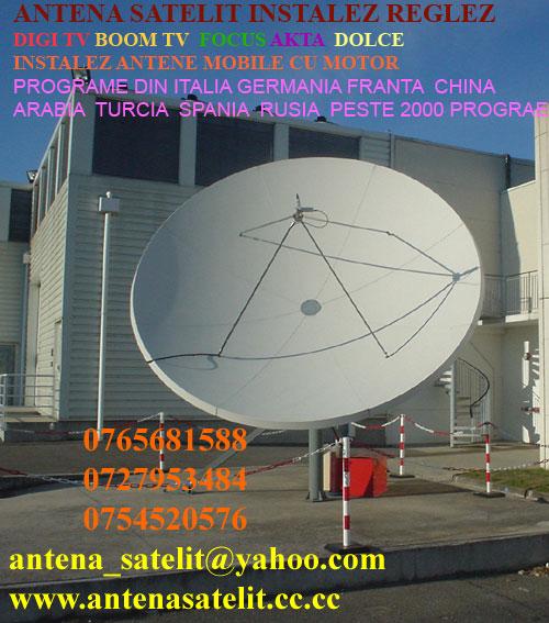 ANTENA SATELIT INSTALEZ REGLEZ 0765681588 - Pret | Preturi ANTENA SATELIT INSTALEZ REGLEZ 0765681588