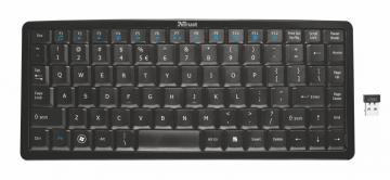 Tastatura wireless, compacta, curbata, receiver micro USB, Trust (17952) - Pret | Preturi Tastatura wireless, compacta, curbata, receiver micro USB, Trust (17952)