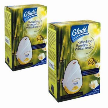 Pachet odorizant electric Glade Bamboo &amp; White Freesia, 1+1 - Pret | Preturi Pachet odorizant electric Glade Bamboo &amp; White Freesia, 1+1