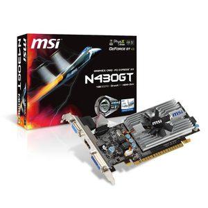 Placa video MSI nVidia GTS430 N430GT-MD1GD3/LP2 low profile - Pret | Preturi Placa video MSI nVidia GTS430 N430GT-MD1GD3/LP2 low profile