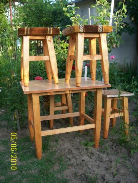 mese si scaune lemn rustic producator calarasu - Pret | Preturi mese si scaune lemn rustic producator calarasu