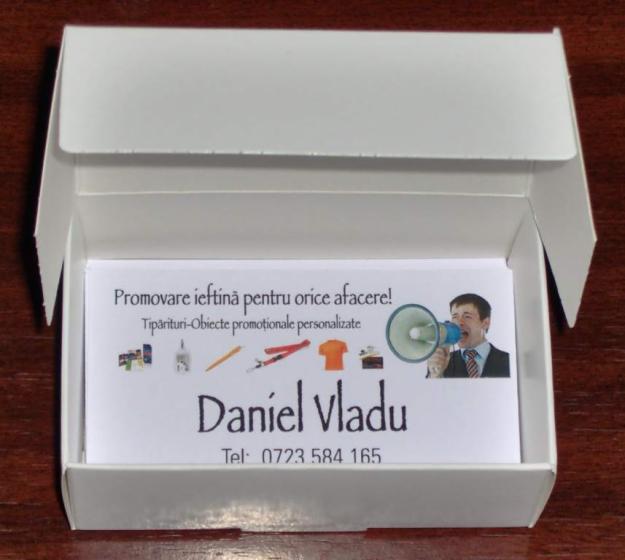Cutie carton pentru carti de vizita - Pret | Preturi Cutie carton pentru carti de vizita