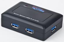 HUB USB Gembird 4 porturi USB 3 cu alimentare UHB-C345 - Pret | Preturi HUB USB Gembird 4 porturi USB 3 cu alimentare UHB-C345