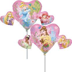 Balon folie metalizata minishape PRINCESSES HEARTS - Pret | Preturi Balon folie metalizata minishape PRINCESSES HEARTS