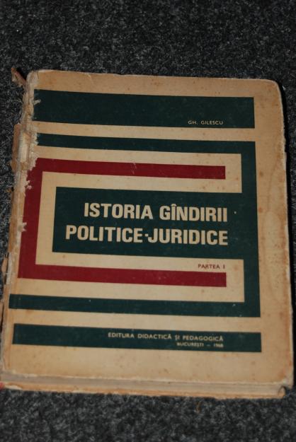ISTORIA GANDIRII POLITICE-JURIDICE - Pret | Preturi ISTORIA GANDIRII POLITICE-JURIDICE
