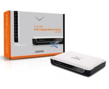 Switch CANYON CNP-D08PG 8 port Gigabit - Pret | Preturi Switch CANYON CNP-D08PG 8 port Gigabit