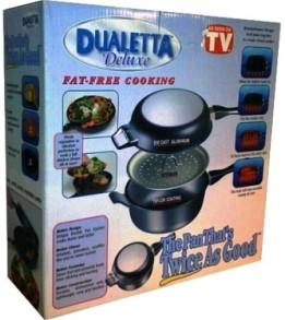 TELESHOPPING Tigaie gatit speciala - sistem Dualetta Deluxe! GATESTE SANATOS FARA GRASIME! - Pret | Preturi TELESHOPPING Tigaie gatit speciala - sistem Dualetta Deluxe! GATESTE SANATOS FARA GRASIME!