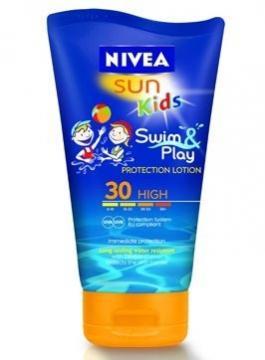 Nivea Sun Lotiune de Protectie Solara pt Copii Swim and Play SPF30 150ml - Pret | Preturi Nivea Sun Lotiune de Protectie Solara pt Copii Swim and Play SPF30 150ml