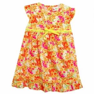 Rochie portocalie Lebe - Pret | Preturi Rochie portocalie Lebe