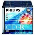 Philips CD-R 700MB 52X slim case 10pcs PHS10 - Pret | Preturi Philips CD-R 700MB 52X slim case 10pcs PHS10