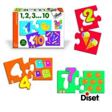 Puzzle Diset â€“ Numere (10 puzzle) - Pret | Preturi Puzzle Diset â€“ Numere (10 puzzle)