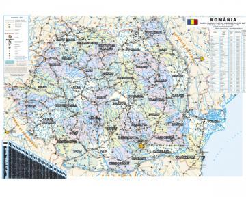 Romania - Harta administrativa 70x50 [HP08L] - Pret | Preturi Romania - Harta administrativa 70x50 [HP08L]