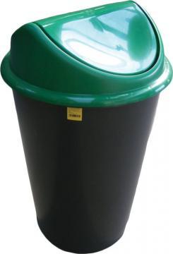 Cos gunoi colectare selectiva 60l, capac verde - Pret | Preturi Cos gunoi colectare selectiva 60l, capac verde