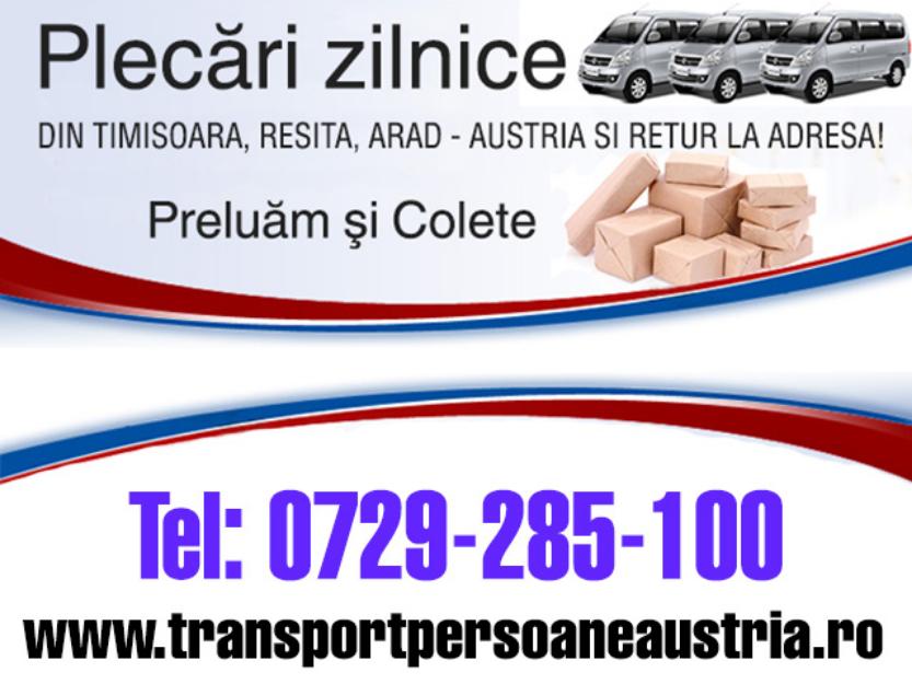 Transport persoane Timisoara - Viena - Pret | Preturi Transport persoane Timisoara - Viena