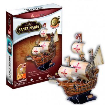 CubicFun - Puzzle 3D Santa Maria - Pret | Preturi CubicFun - Puzzle 3D Santa Maria