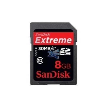 Sandisk 8GB eXtreme SDHC 30MB/s, UHS-I, WaterProof, ShockProof - Pret | Preturi Sandisk 8GB eXtreme SDHC 30MB/s, UHS-I, WaterProof, ShockProof