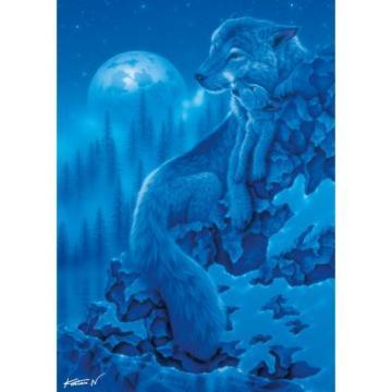 Puzzle Ravensburger 1000 Moonlight wolves - Pret | Preturi Puzzle Ravensburger 1000 Moonlight wolves