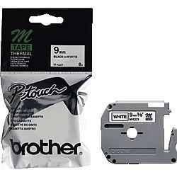 Banda plastic MK-221BZ pentru PT, 9mm/8m, negru/alb, Brother - Pret | Preturi Banda plastic MK-221BZ pentru PT, 9mm/8m, negru/alb, Brother