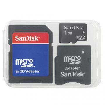 Card memorie SanDisk Trans Flash MicroSD/ MiniSD 1GB - Pret | Preturi Card memorie SanDisk Trans Flash MicroSD/ MiniSD 1GB