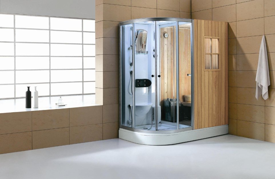 Cabina de dus cu sauna WS-180100 - Transport gratuit - Pret | Preturi Cabina de dus cu sauna WS-180100 - Transport gratuit