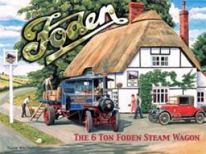 Foden Steam Wagon, Metal Sign - Pret | Preturi Foden Steam Wagon, Metal Sign